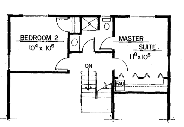 House Plan Design - Contemporary Floor Plan - Upper Floor Plan #60-709