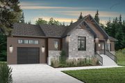 Country Style House Plan - 2 Beds 1 Baths 1344 Sq/Ft Plan #23-2721 