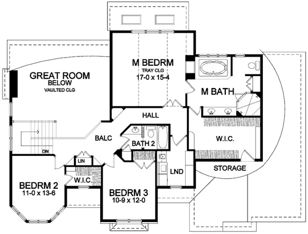 Home Plan - Victorian Floor Plan - Upper Floor Plan #328-407