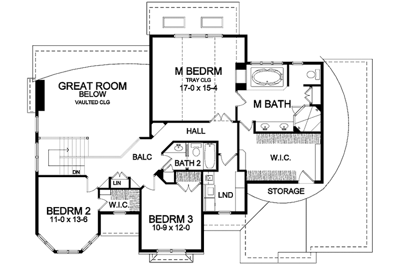 Home Plan - Floor Plan - Upper Floor for Victorian House Plan #328-407 - 4 bed, 3 bath