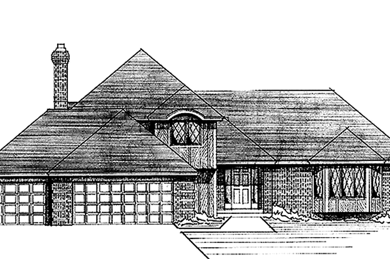 Home Plan - Country Exterior - Front Elevation Plan #51-818