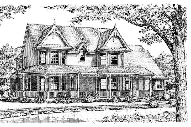 Home Plan - Victorian Exterior - Front Elevation Plan #310-1111