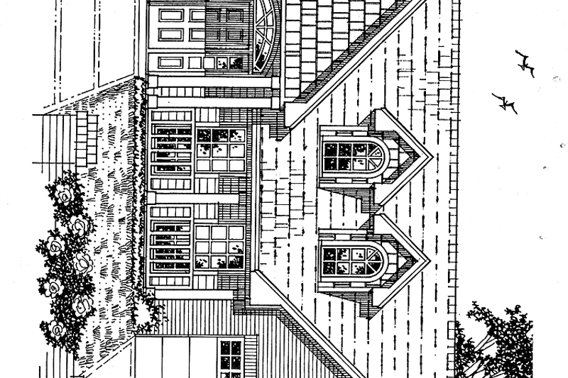 Home Plan - Country Exterior - Front Elevation Plan #42-503