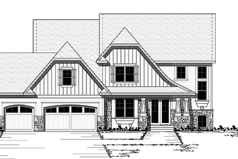 Dream House Plan - Country Exterior - Front Elevation Plan #51-664