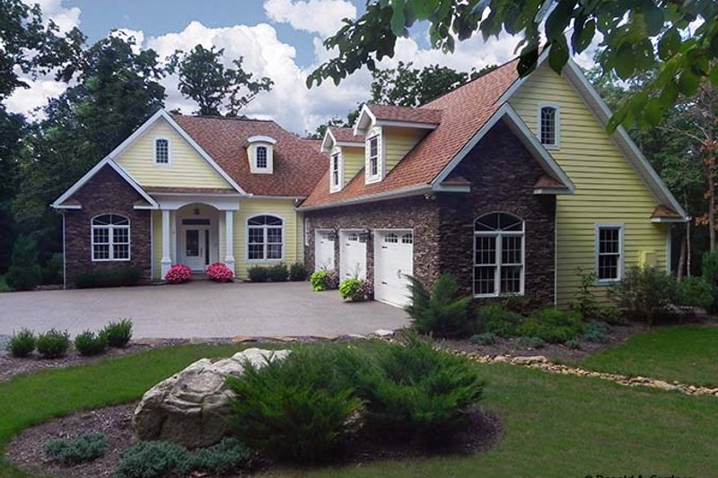 Home Plan - Country Exterior - Front Elevation Plan #929-700