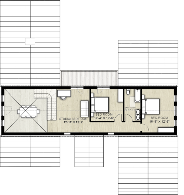Farmhouse Floor Plan - Upper Floor Plan #924-5