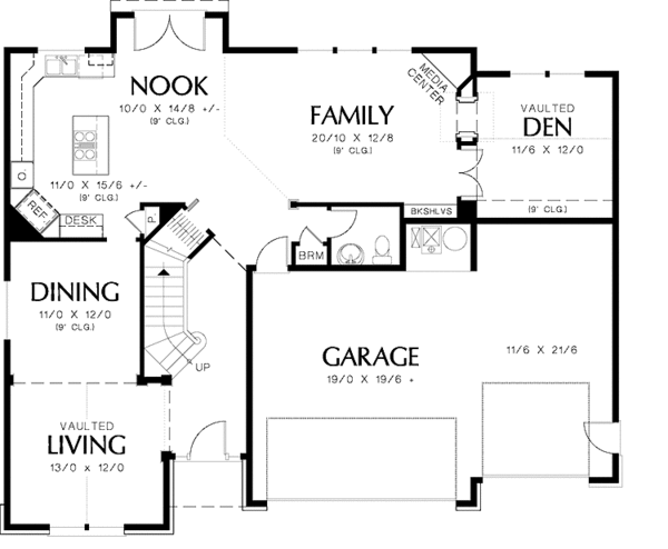 Dream House Plan - Country Floor Plan - Main Floor Plan #48-839
