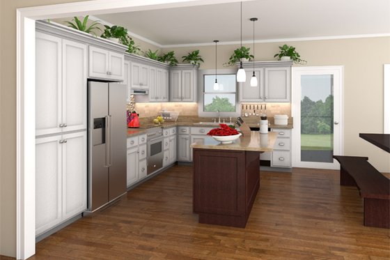 Interior - Kitchen for Country House Plan #21-151 - 3 bed, 3 bath