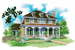 Classical Exterior - Front Elevation Plan #930-211
