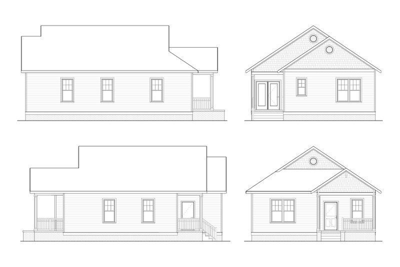 Home Plan - Exterior - Other Elevation for Bungalow House Plan #936-40 - 3 bed, 2 bath
