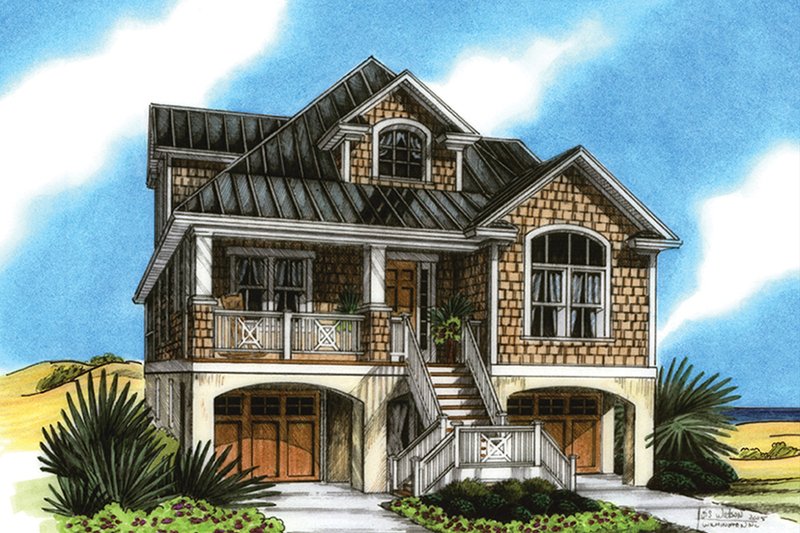 House Plan Design - Colonial Exterior - Front Elevation Plan #991-24