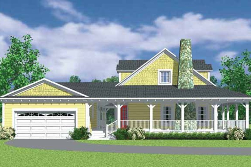 Dream House Plan - Exterior - Other Elevation 1 for Victorian House Plan #72-1130 - 3 bed, 2 bath