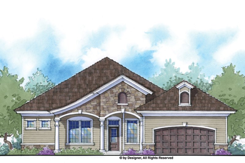 Home Plan - Country Exterior - Front Elevation Plan #938-80