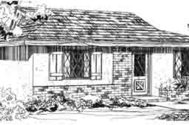 Dream House Plan - Ranch Exterior - Front Elevation Plan #1-113