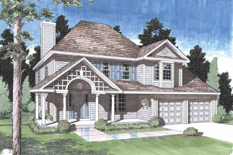 Home Plan - Classical Exterior - Front Elevation Plan #1029-47