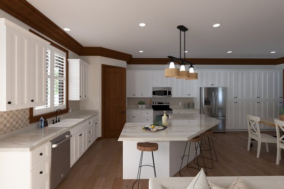 Interior - Kitchen 1 for Mediterranean House Plan #1060-420 - 3 bed, 2.5 bath