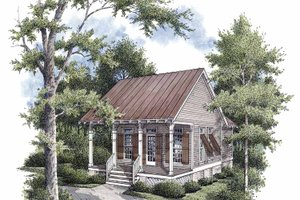 House Design - Exterior - Front Elevation for Traditional House Plan #45-421 - 1 bed, 1 bath
