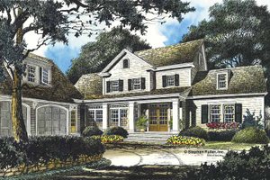Dream House Plan - Country Exterior - Front Elevation Plan #429-357