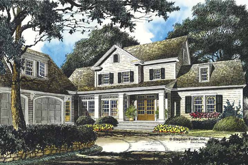Architectural House Design - Country Exterior - Front Elevation Plan #429-357