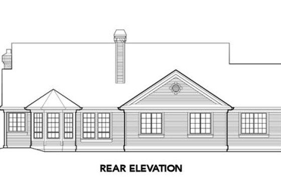 Exterior - Rear Elevation for Craftsman House Plan #48-287 - 3 bed, 2.5 bath