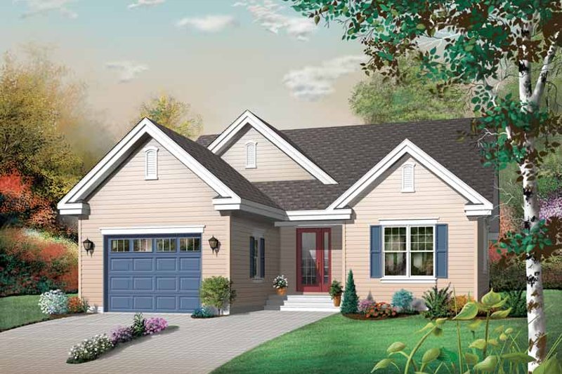 Home Plan - Traditional Exterior - Front Elevation Plan #23-2430