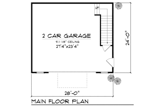 Floor Plan - Main Floor for Cottage House Plan #70-971, 0 bath