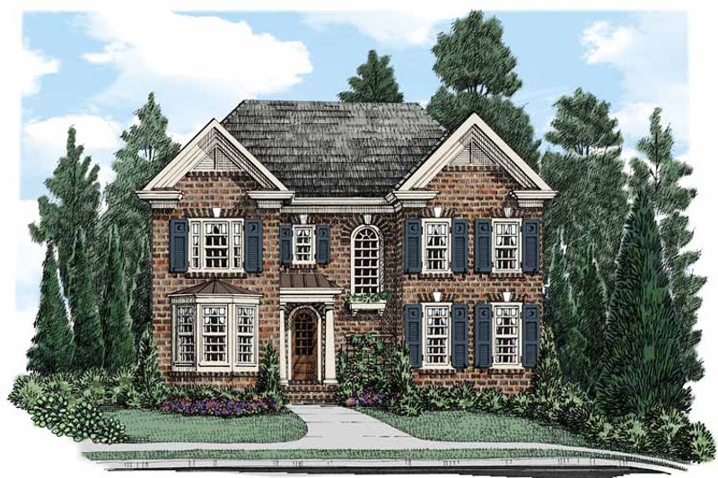 House Blueprint - Traditional Exterior - Front Elevation Plan #927-500