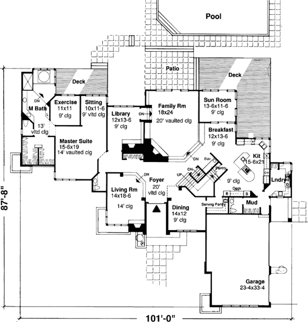 Home Plan - Traditional Floor Plan - Main Floor Plan #320-564