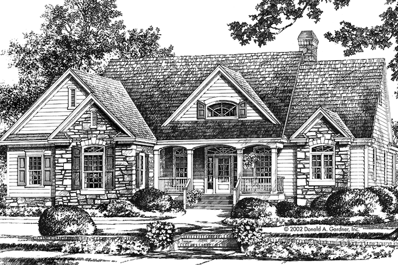 Home Plan - Exterior - Front Elevation 3 for Country House Plan #929-689 - 4 bed, 3.5 bath