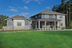 Exterior - Front Elevation 3 for Contemporary House Plan #928-273 - 3 bed, 2.5 bath