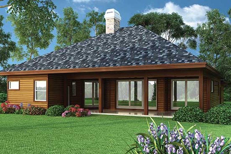 Home Plan - Exterior - Rear Elevation 2 for Ranch House Plan #417-800 - 3 bed, 2 bath