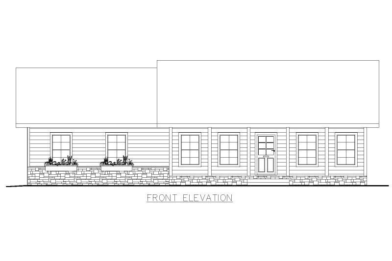 House Plan Design - Exterior - Front Elevation 3 for Bungalow House Plan #117-802 - 3 bed, 2 bath