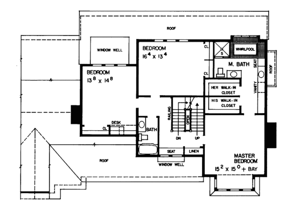 House Design - Victorian Floor Plan - Upper Floor Plan #72-892