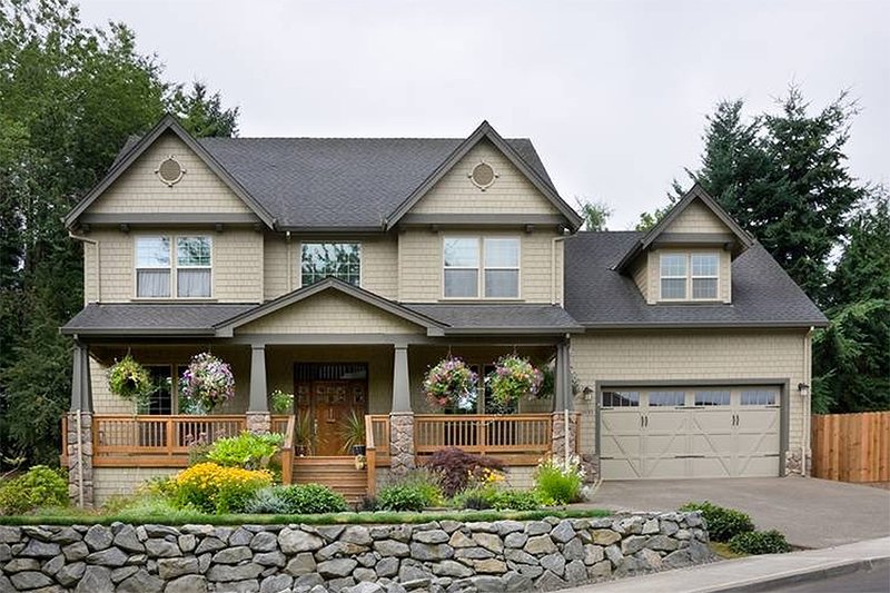 Farmhouse Style House Plan - 4 Beds 2.5 Baths 2500 Sq/Ft Plan #48-105