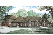 European Style House Plan - 5 Beds 4 Baths 7784 Sq/Ft Plan #17-3347 