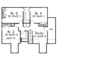 Country Style House Plan - 4 Beds 3.5 Baths 2847 Sq/Ft Plan #57-208 