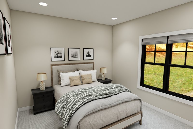 House Design - Interior - Bedroom 2 for Farmhouse House Plan #51-1395 - 3 bed, 2.5 bath