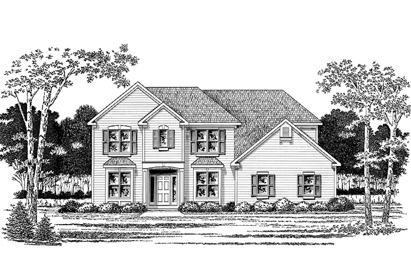 Home Plan - Exterior - Front Elevation 3 for Traditional House Plan #328-421 - 4 bed, 2.5 bath