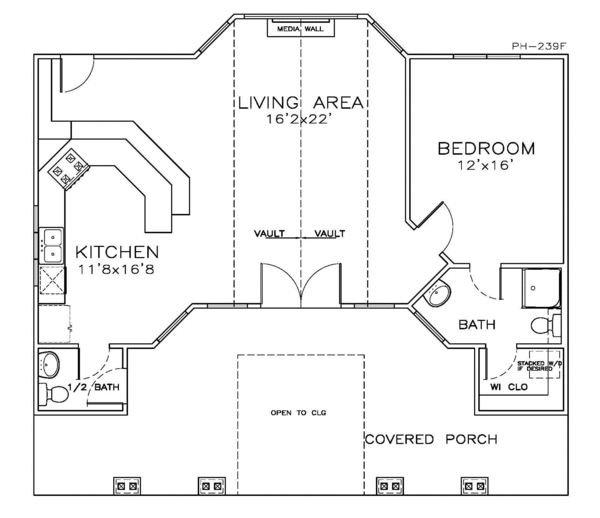 Southern Floor Plan - Main Floor Plan #8-151