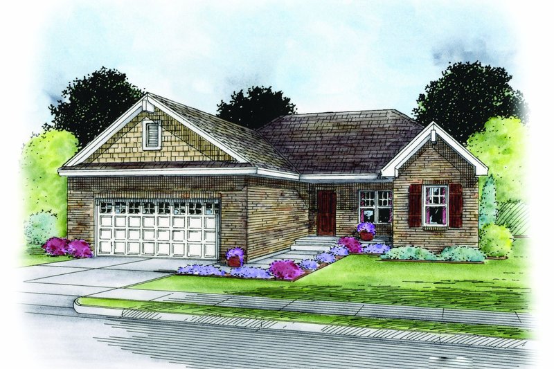 Dream House Plan - Traditional Exterior - Front Elevation Plan #20-2183
