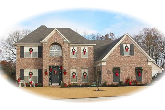 Exterior - Front Elevation for European House Plan #81-13741 - 3 bed, 2.5 bath