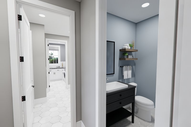 Architectural House Design - Interior - Bathroom for Farmhouse House Plan #51-1560 - 6 bed, 4.5 bath