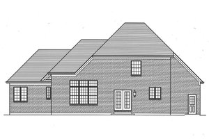 Exterior - Rear Elevation for Traditional House Plan #46-869 - 4 bed, 3.5 bath