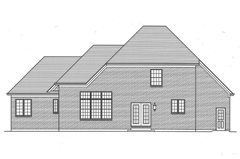 Dream House Plan - Exterior - Rear Elevation for Traditional House Plan #46-869 - 4 bed, 3.5 bath
