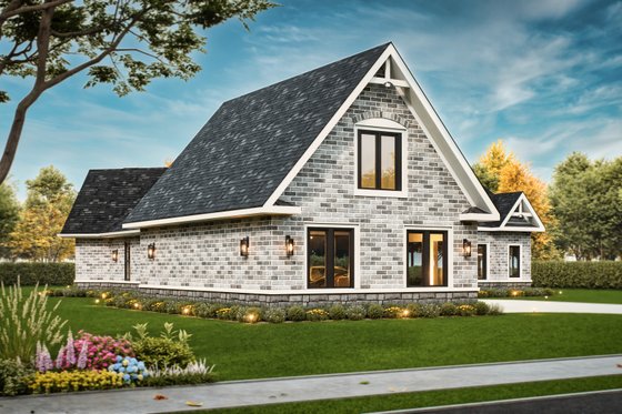 Exterior - Front Elevation 4 for Ranch House Plan #119-431 - 3 bed, 3 bath