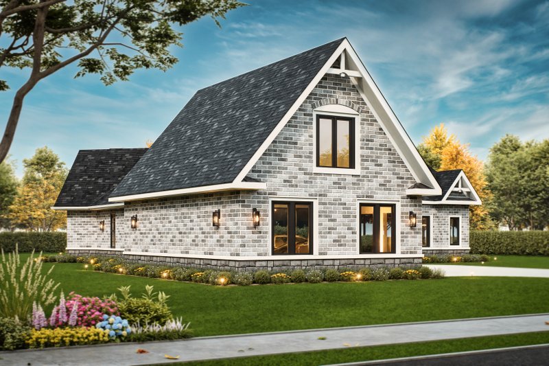 Dream House Plan - Exterior - Front Elevation 4 for Ranch House Plan #119-431 - 3 bed, 3 bath