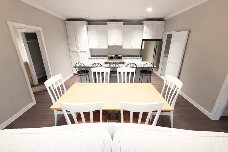 Architectural House Design - Interior - Dining Room for Modern House Plan #513-2466 - 4 bed, 3 bath
