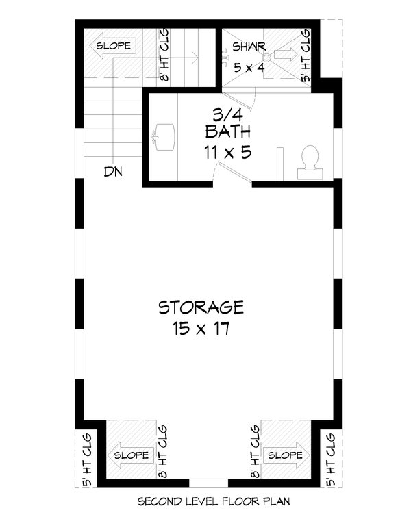 Traditional Floor Plan - Upper Floor Plan #932-600
