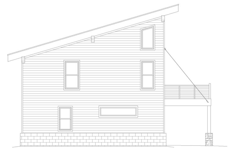 Home Plan - Exterior - Other Elevation for Modern House Plan #932-422 - 3 bed, 2 bath