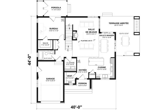 Floor Plan - Other Floor for Modern House Plan #23-2308 - 4 bed, 2 bath